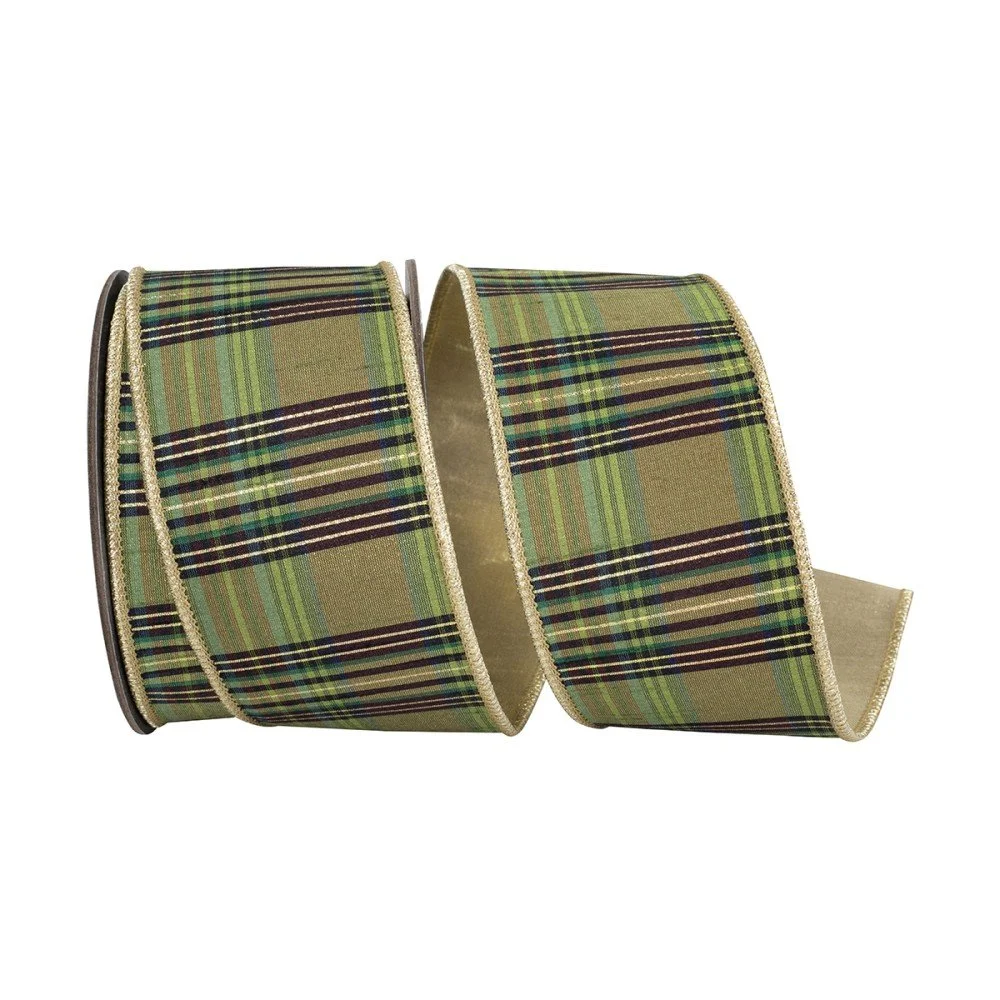 Willow Plaid Ribbon, 2.5"