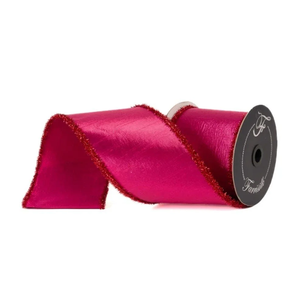Tinsel Borders: Red/Pink, 4"