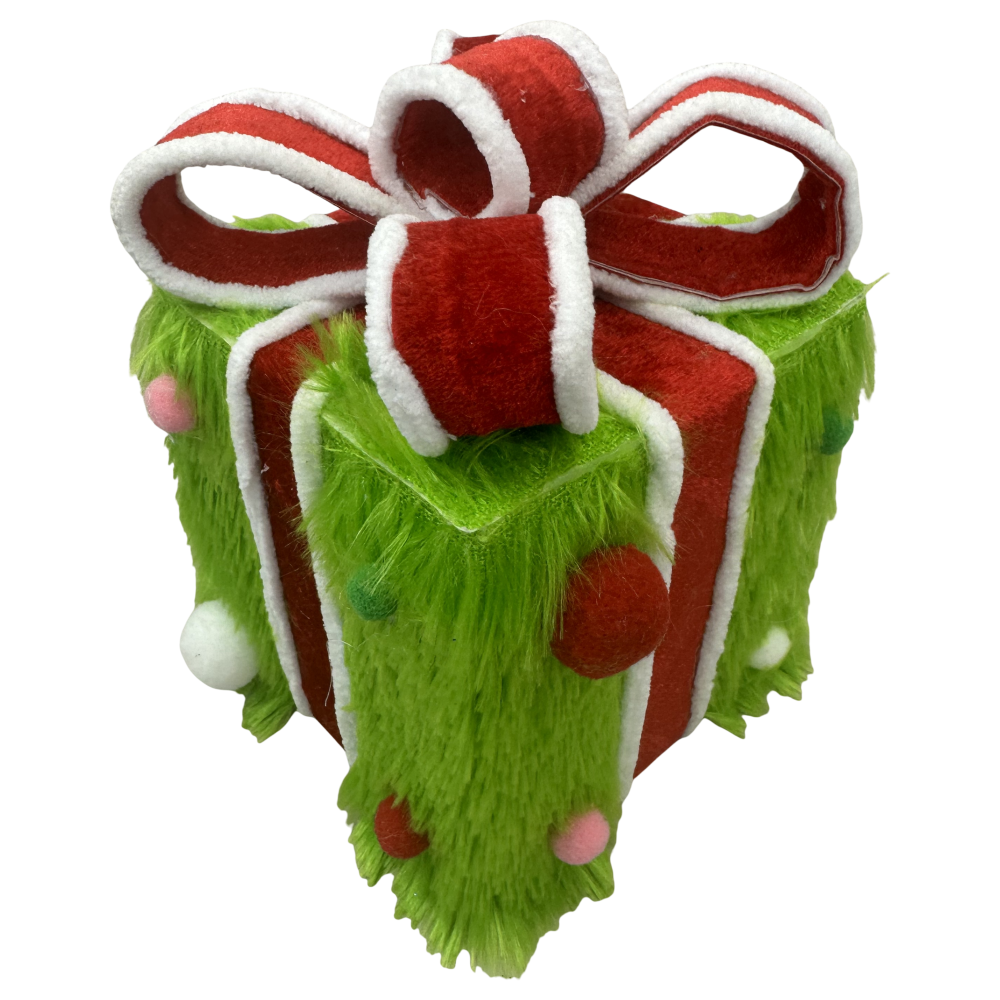 Small Furry Gift Box: Lime, 6"