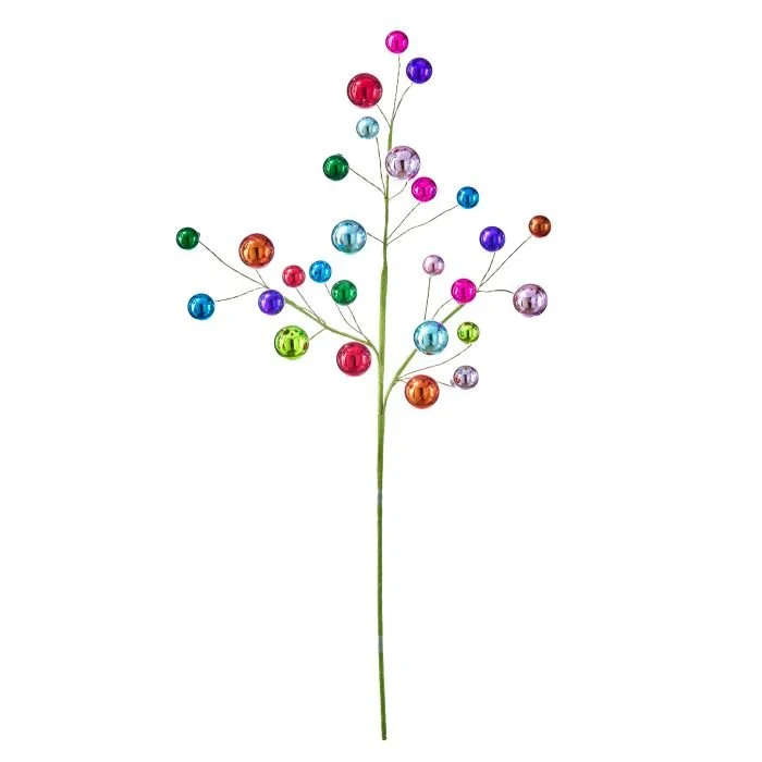 Ball Ornament Spray: Multi, 30"