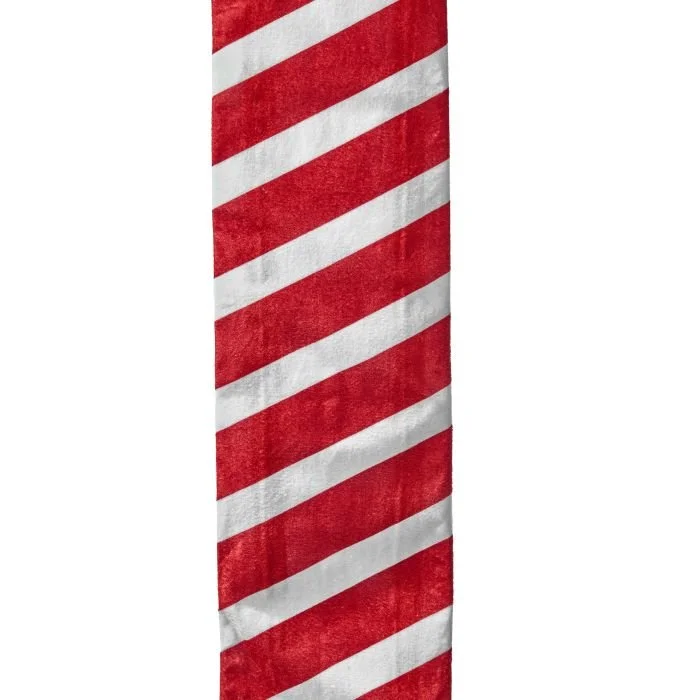 Velvet Peppermint Garland Ribbon, 6"