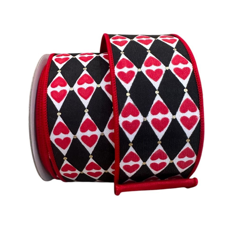 Queen Of Hearts: Black/White, 2.5"