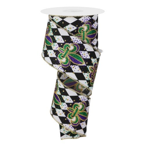 Fleur Di Lis Harlequin, 2.5"