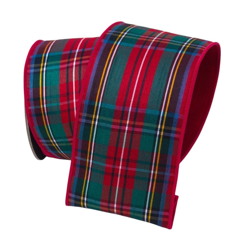 Simply Plaid: Red/Green, 4"