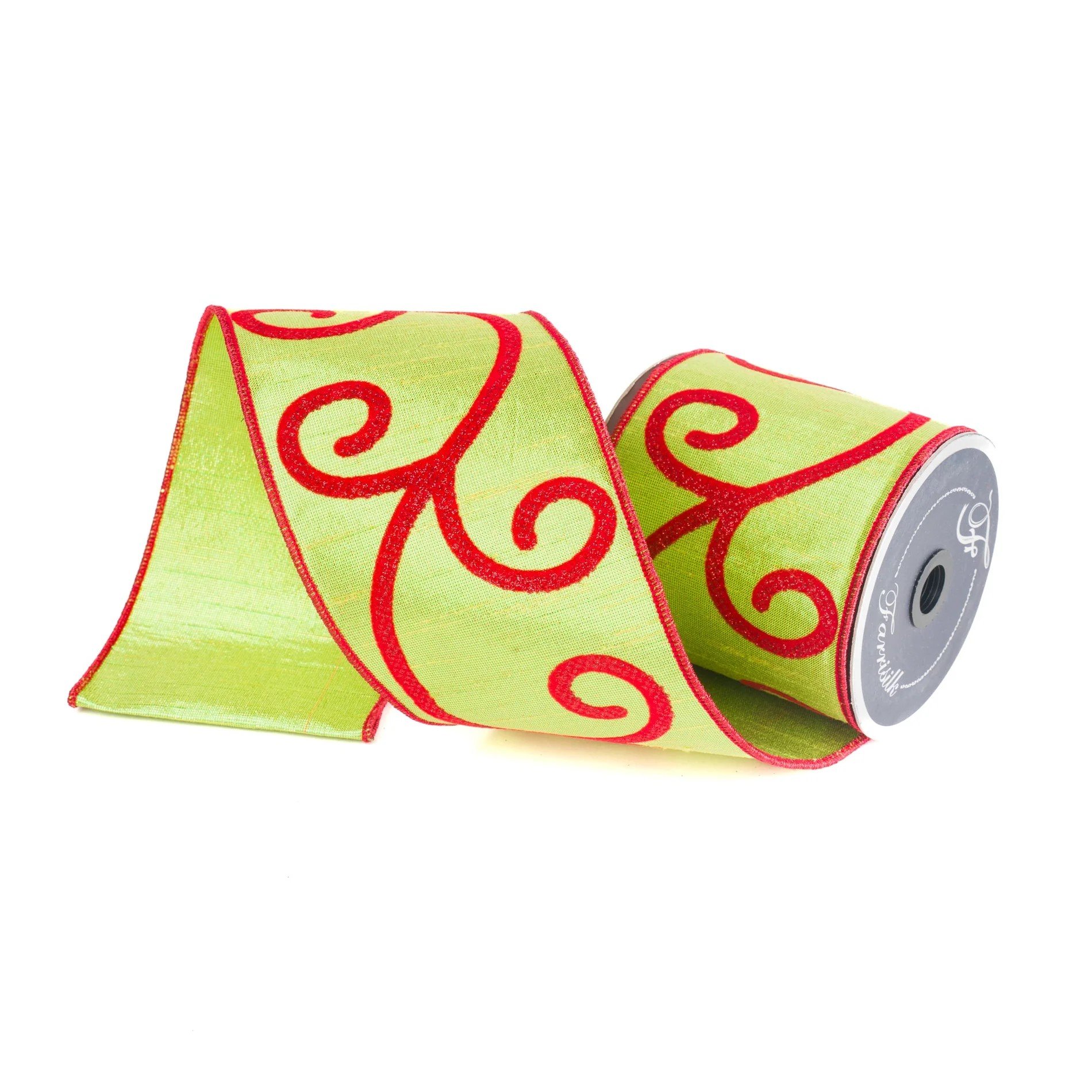 Curly Swirly: Green/Red, 4"