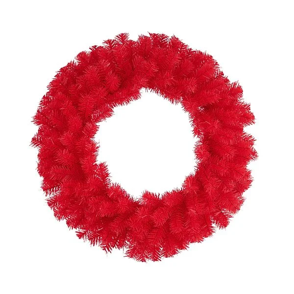 Pine Wreath: Red, 24"