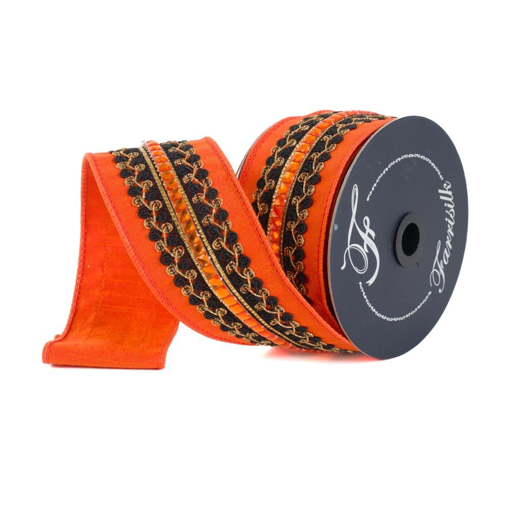 Supernatural Swirls: Orange/Black, 2.5"