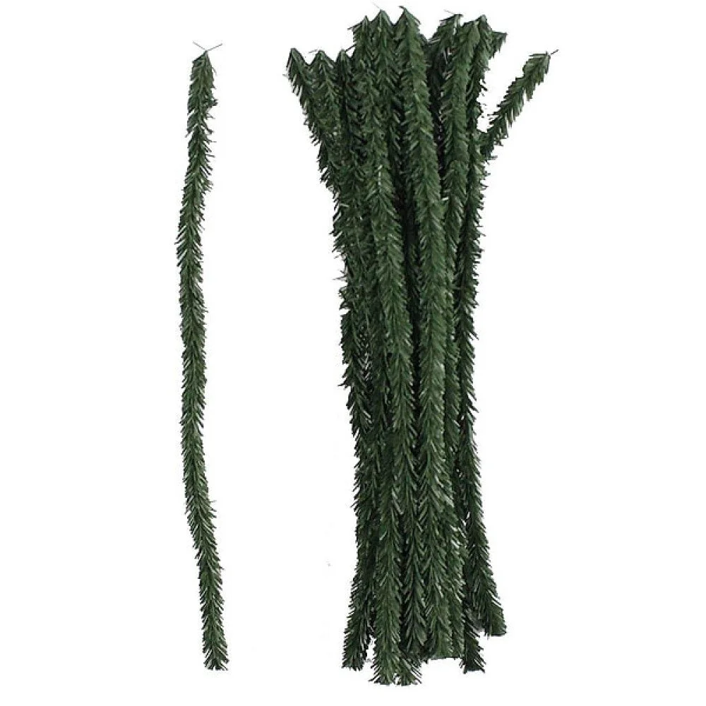 Pencil PVC Stems: Emerald, 12"