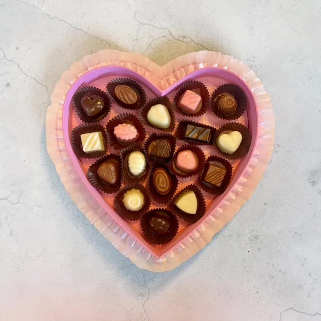 Valentine Heart Candy Box: Pink, 12"