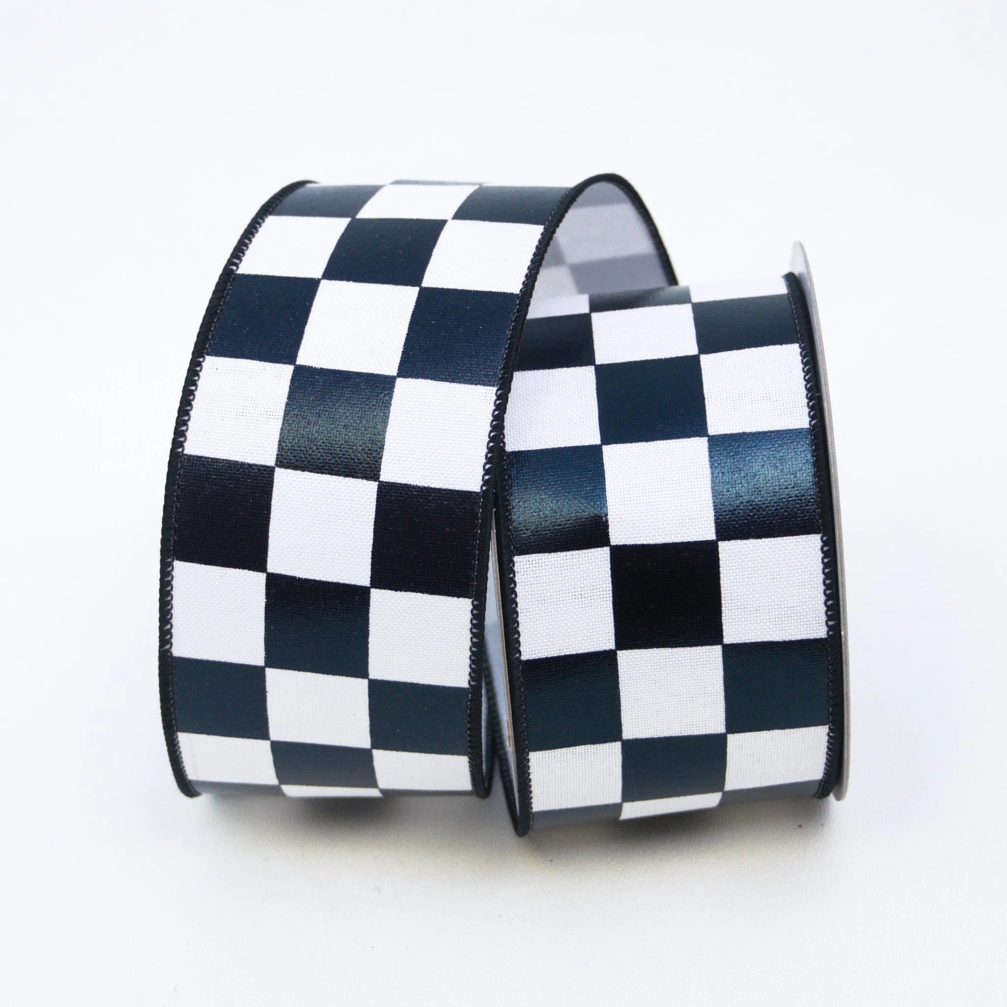 Foil Checks: Black/White, 2.5”