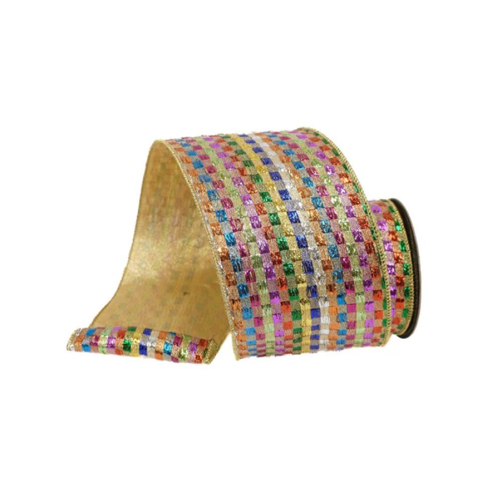 Tinsel Checks, 4"