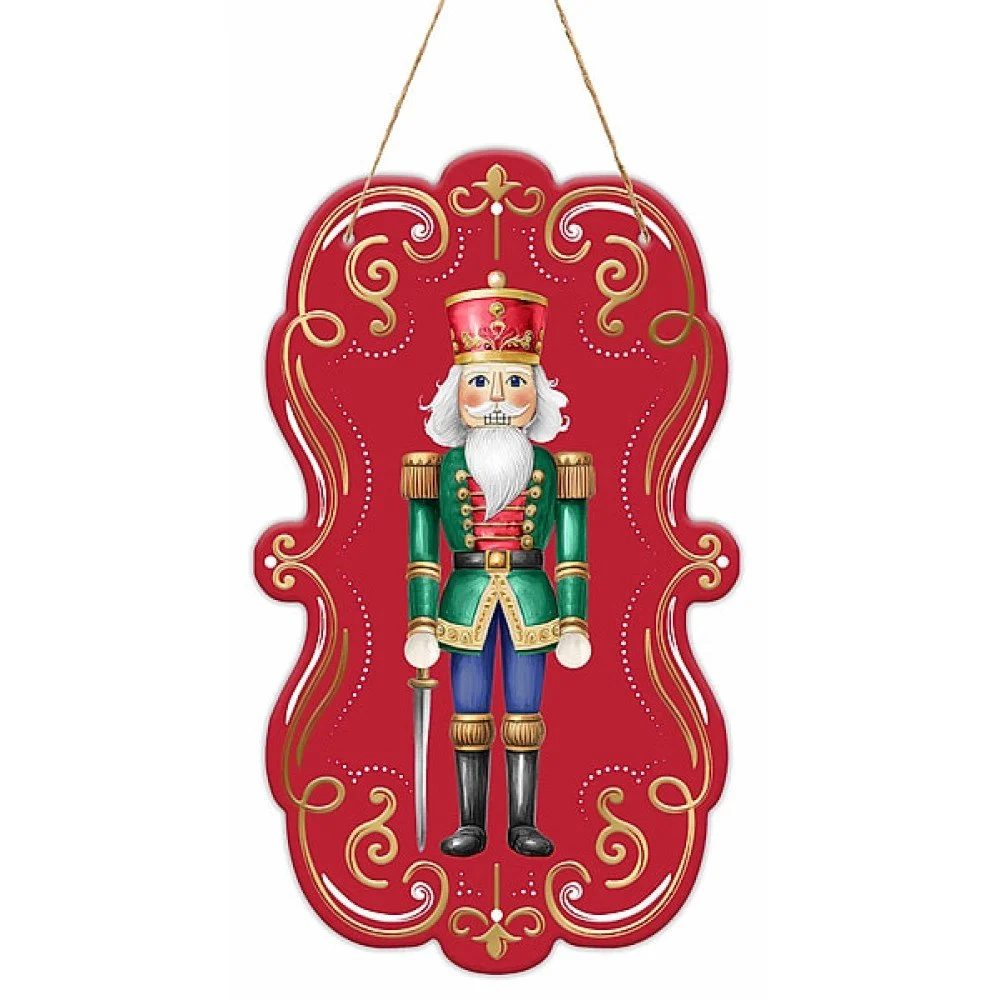 Nutcracker Frame Tin Sign, 11.5"