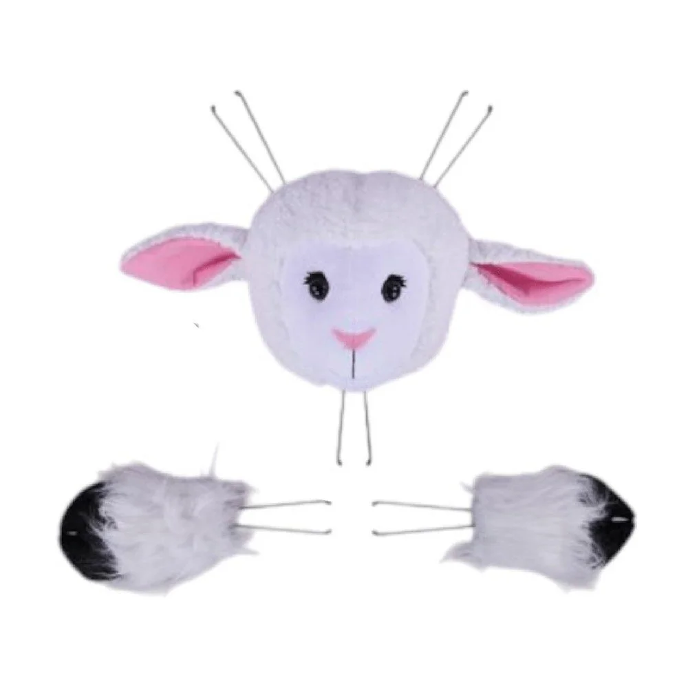 Lamb Decor Kit: White, 10.5"