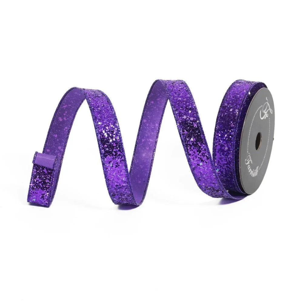 Glow-in-the-Dark Glitz: Purple, 1"