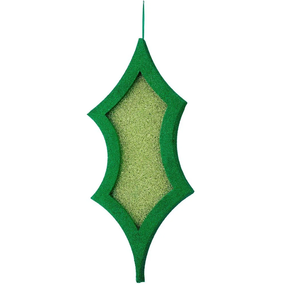 Styro Glitter Holy Leaf, 22"