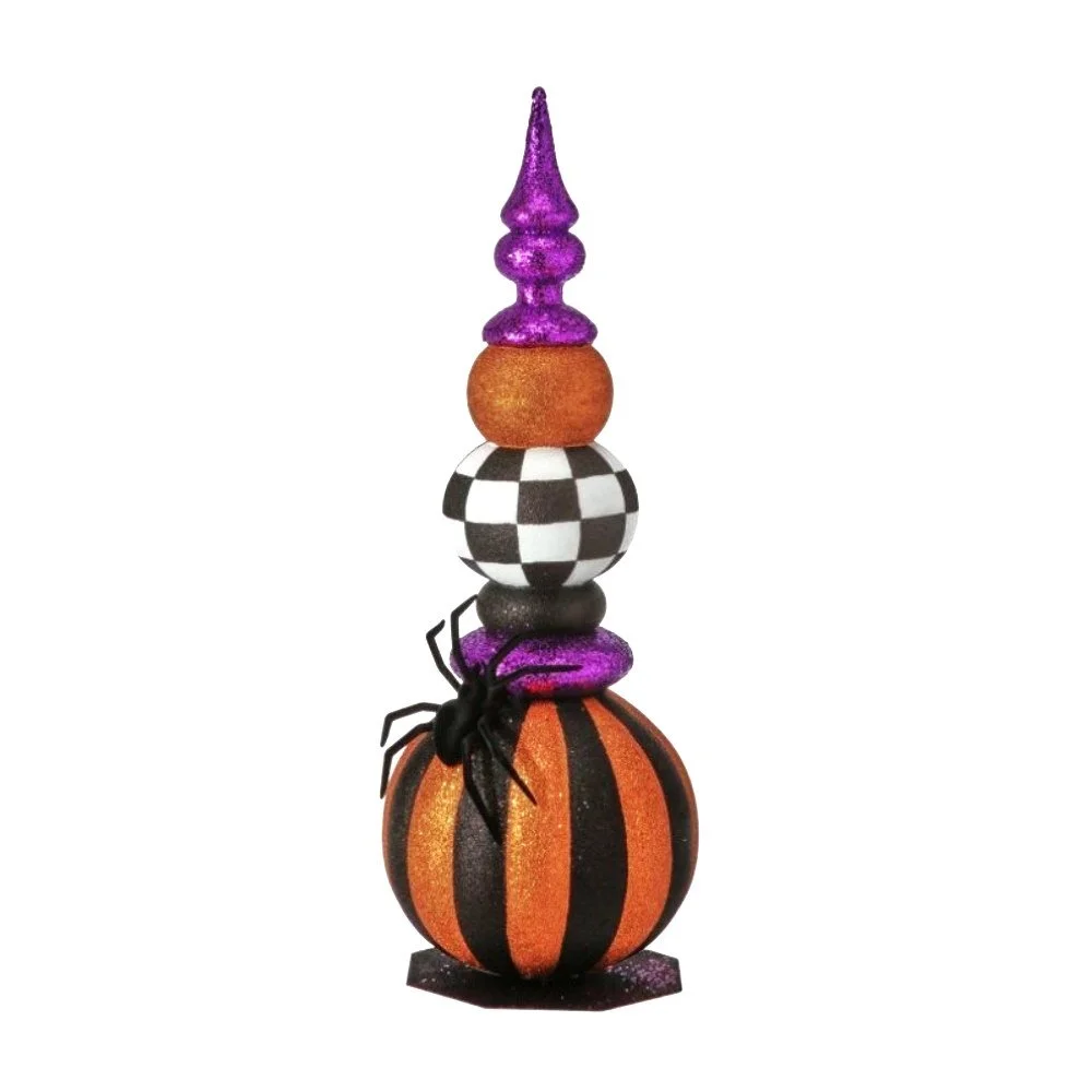 Glitter VP Halloween Ball Topiary, 33"