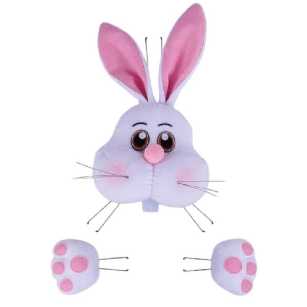 Bunny w/ Paws Decor Kit: Blue, 27"