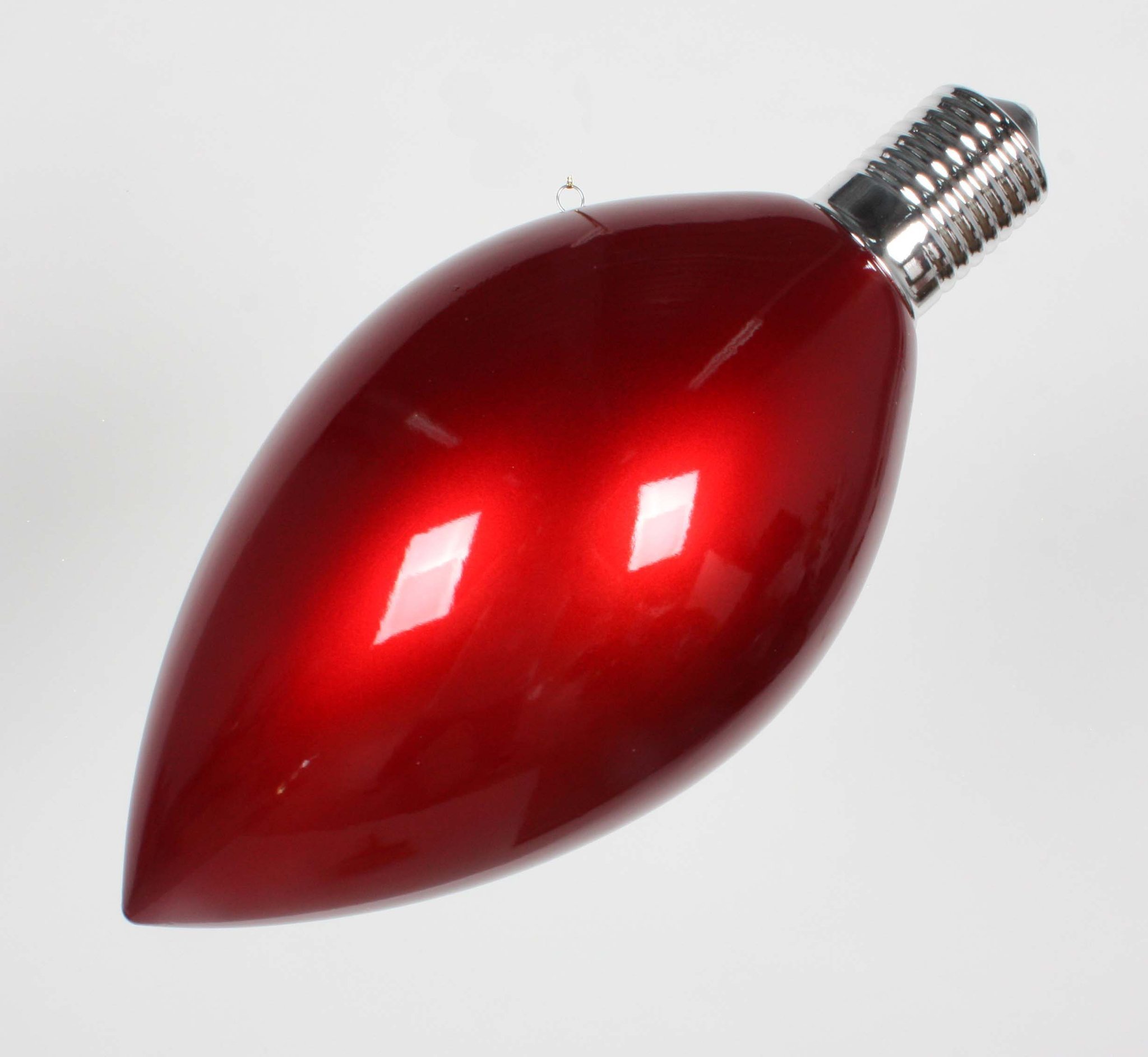 Light Bulb Ornament Red, 15”