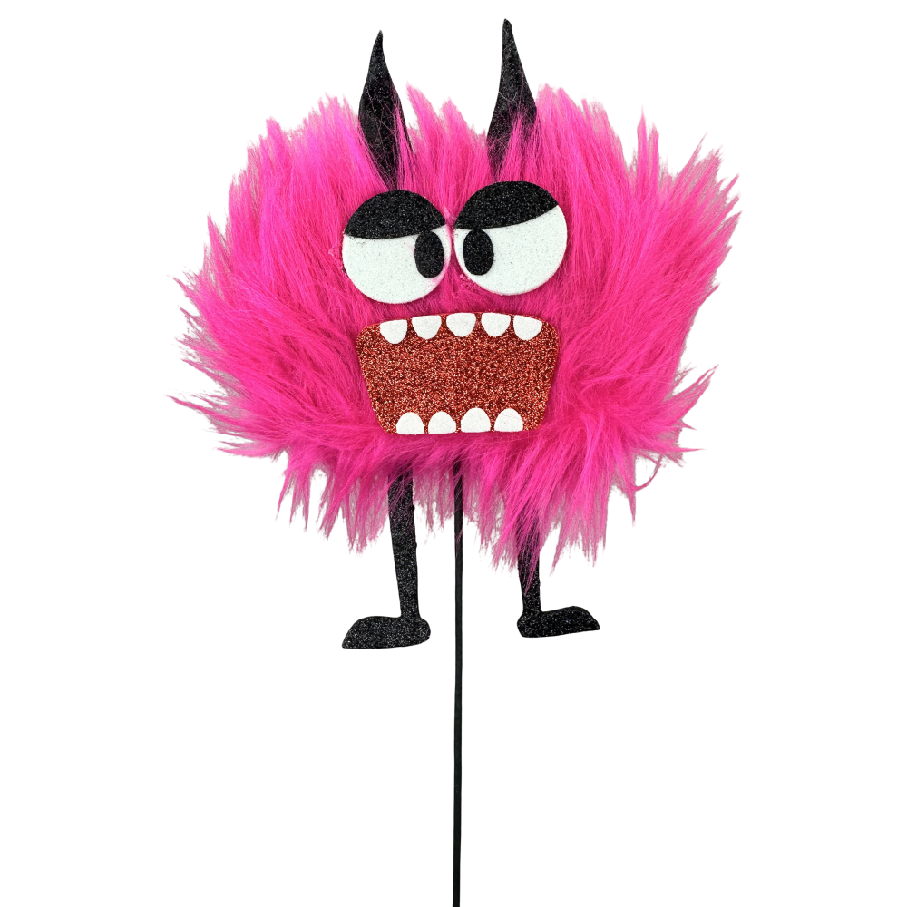 Fuzzy Monster Pick: Hot Pink, 21"