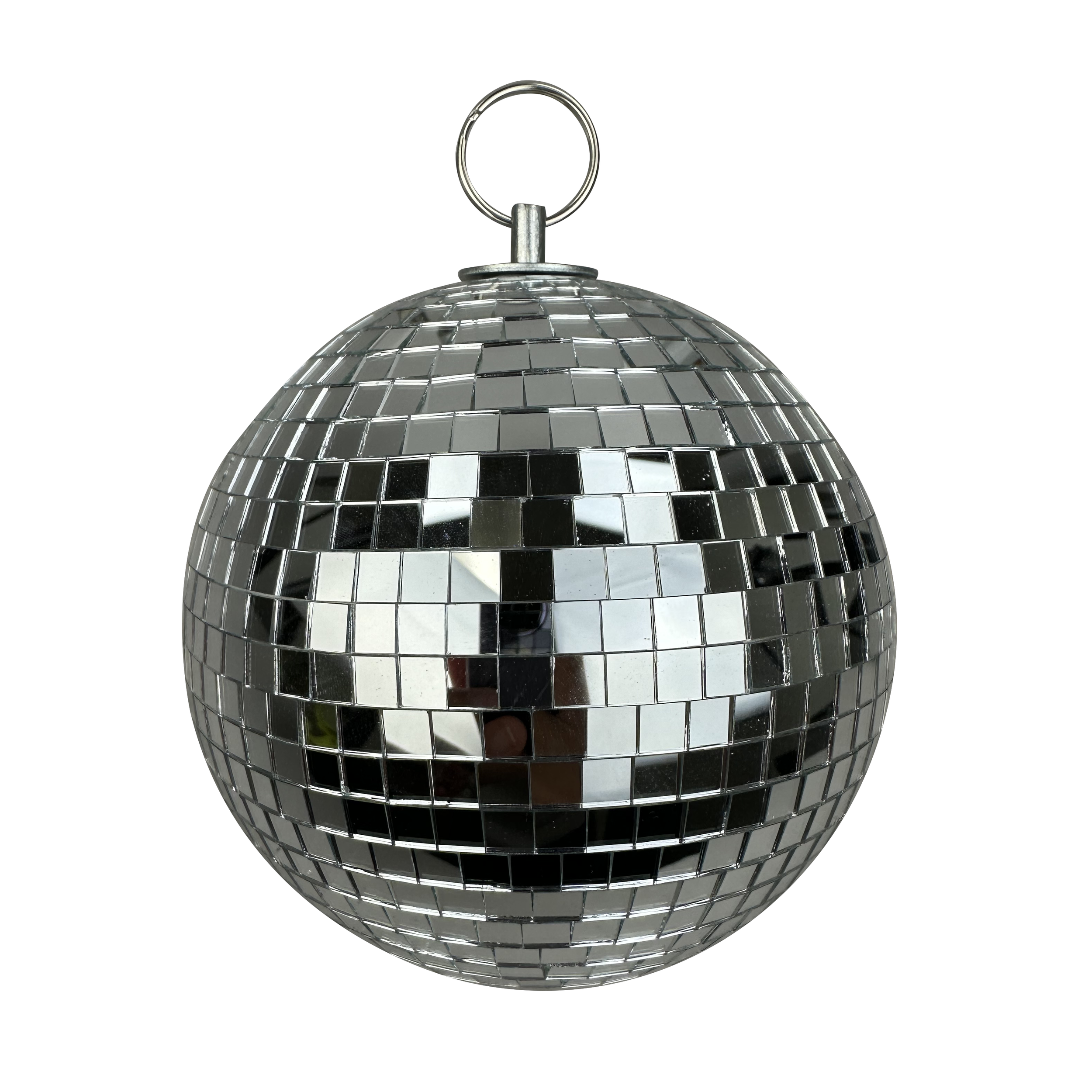 Disco Ball Ornament: Silver, 6"