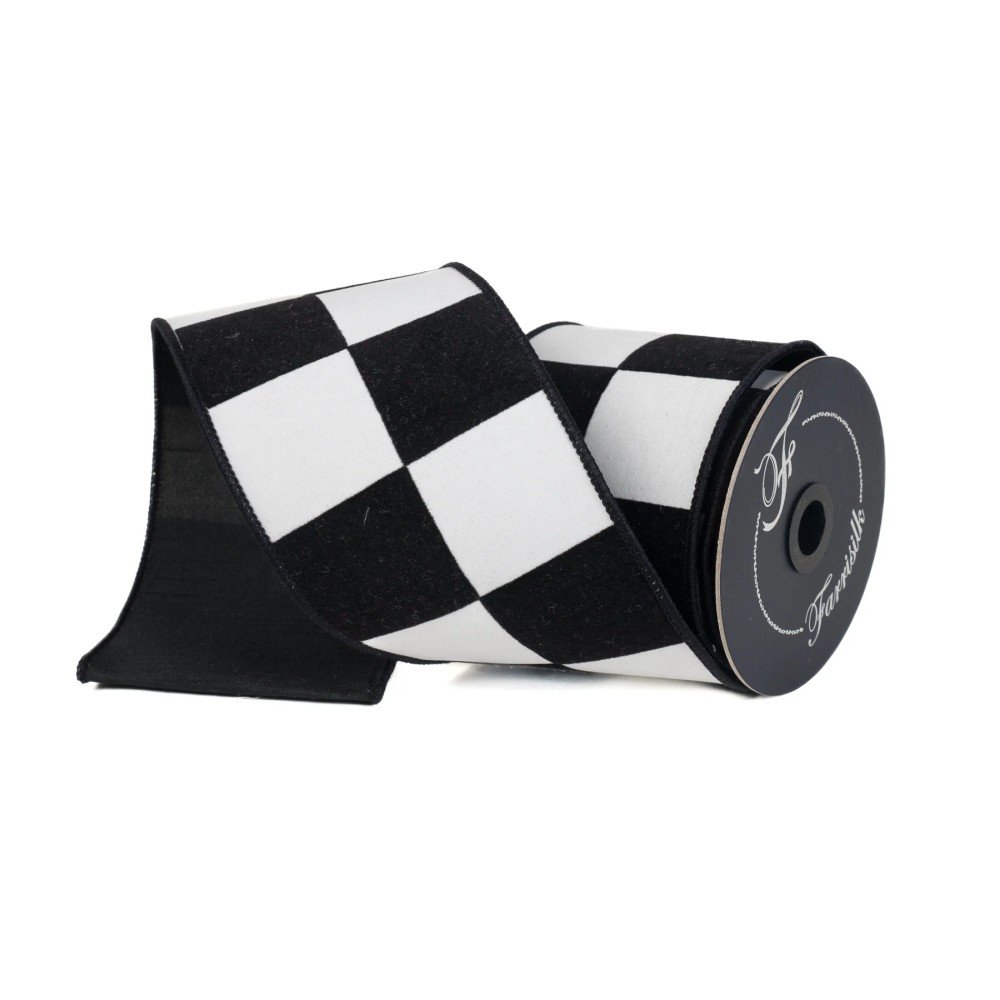 Maxi Checks: Black/White, 4"