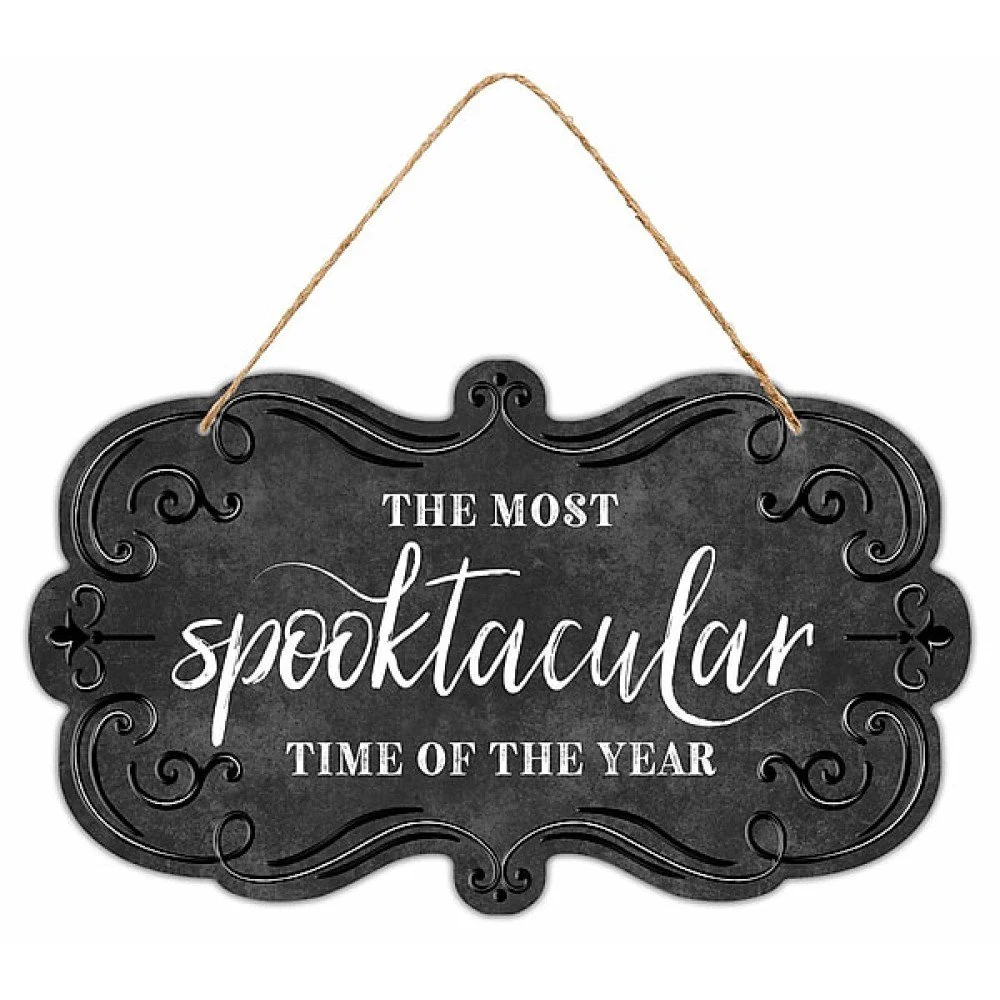 Spooktacular Time Tin Sign, 11.5"