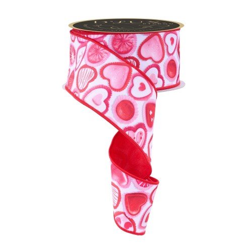 Valentine Candy/Fused Ribbon, 2.5"