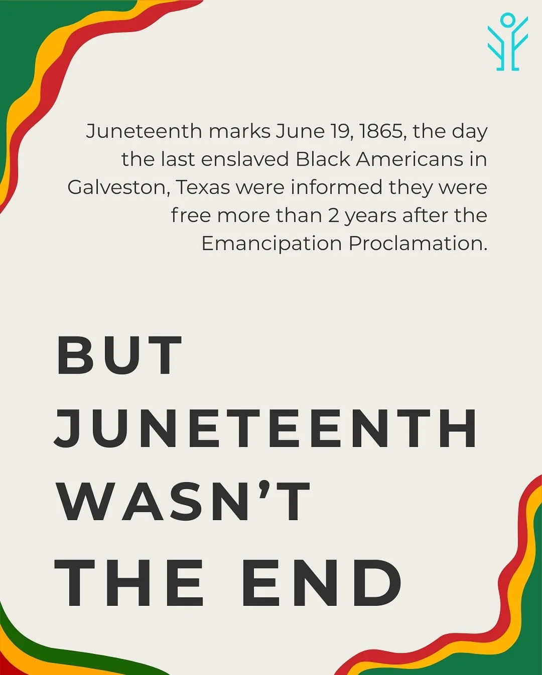 Freedom didn&rsquo;t arrive in full on June 19, 1865. It still hasn&rsquo;t. Juneteenth is both a celebration and a call to action. We show up for Black lives by transforming systems. 

#Juneteenth #BlackFutures #JusticeNow #FreedomFutures