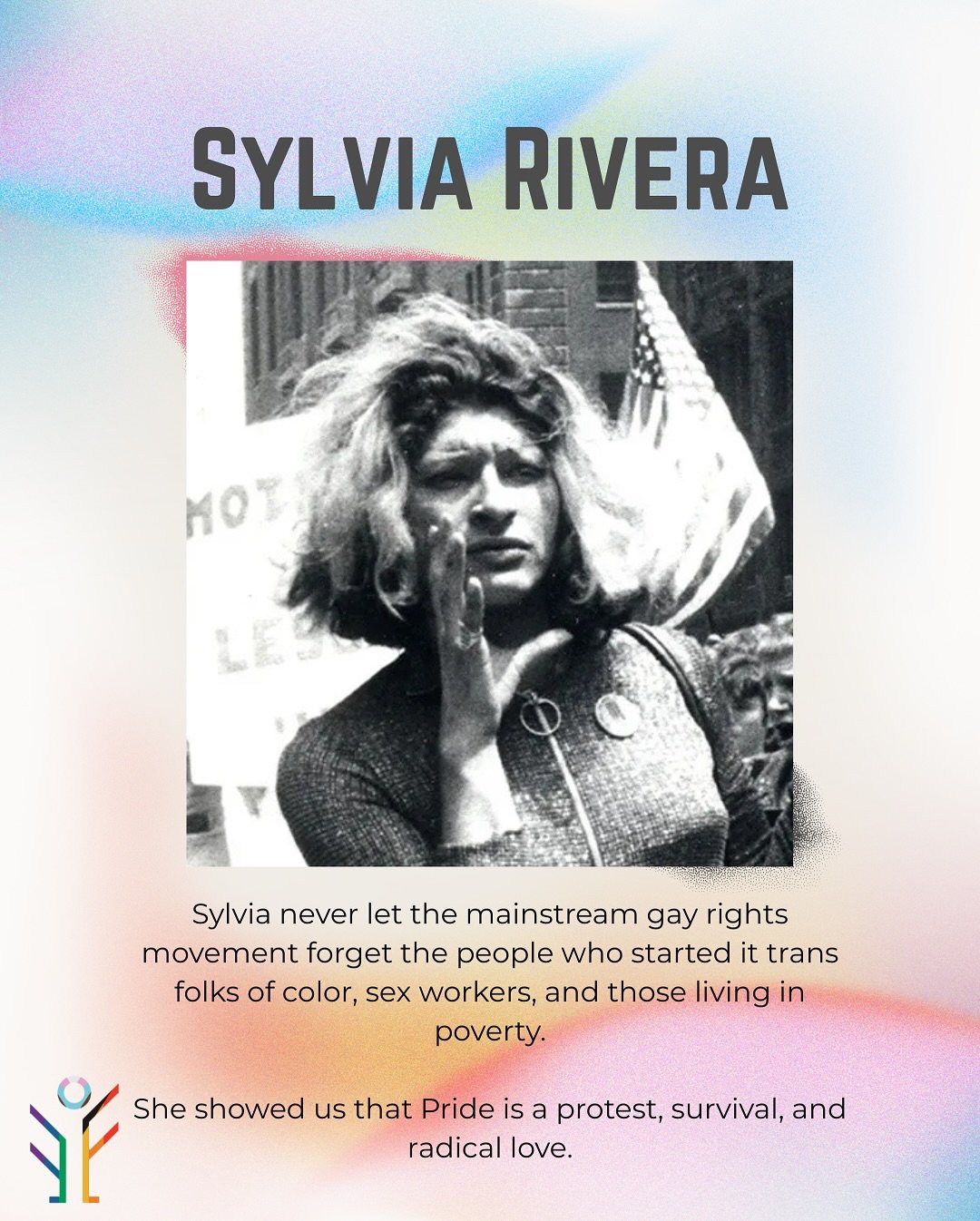 Sylvia Rivera was a fierce Boricua trans activist who fought like hell for the rights of queer and trans people who were being left behind &mdash; especially poor, homeless, and incarcerated folks.

At just 17, she was on the frontlines of the Stonew