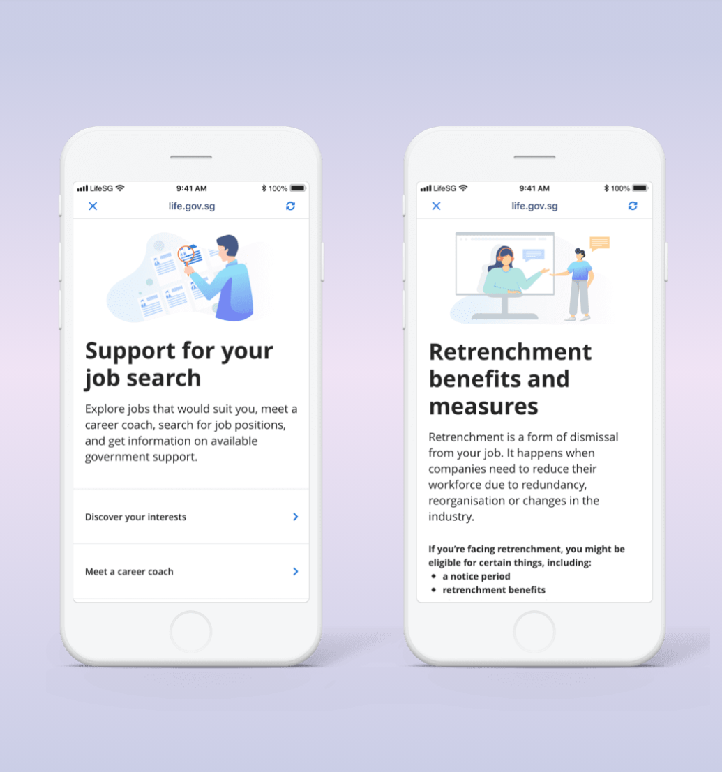 Content Usability Testing for LifeSG