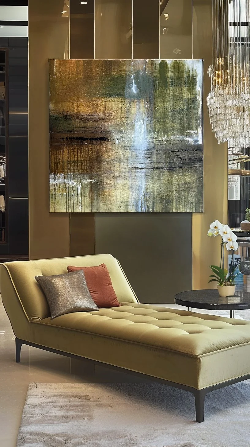 Echoes of Gold by Shanly Simpson, shown in an interior setting.
