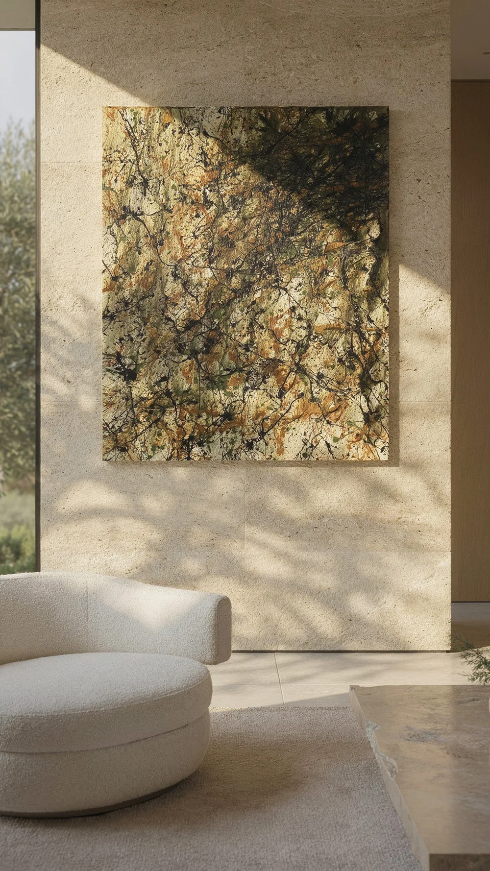 Buried Current by Shanly Simpson, shown in an interior setting.