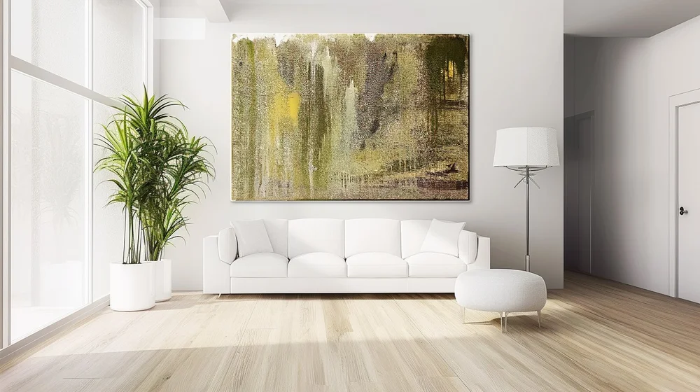 Golden Canopy by Shanly Simpson, shown in an interior setting.
