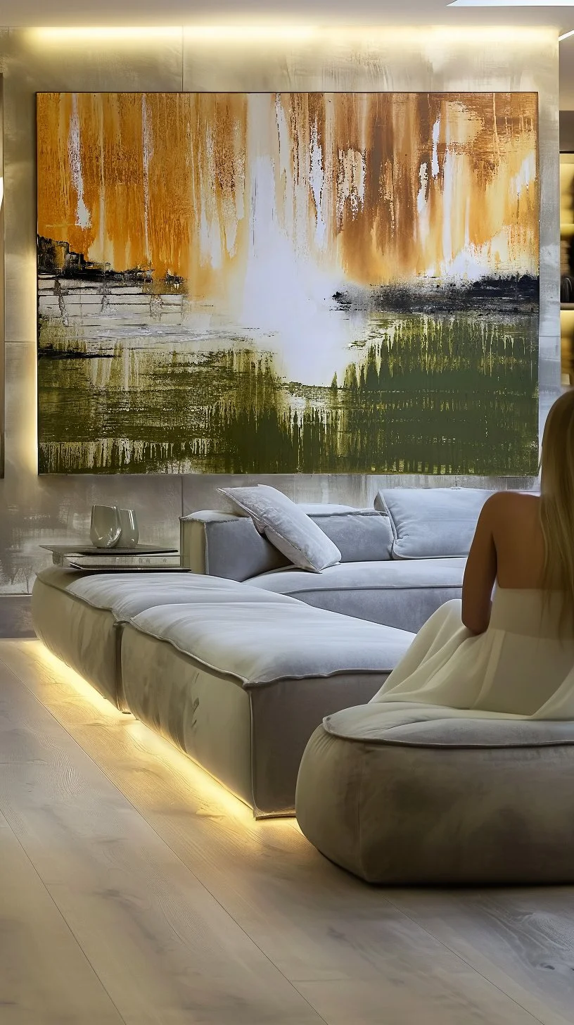 Aurora of the Fields by Shanly Simpson, shown in an interior setting.