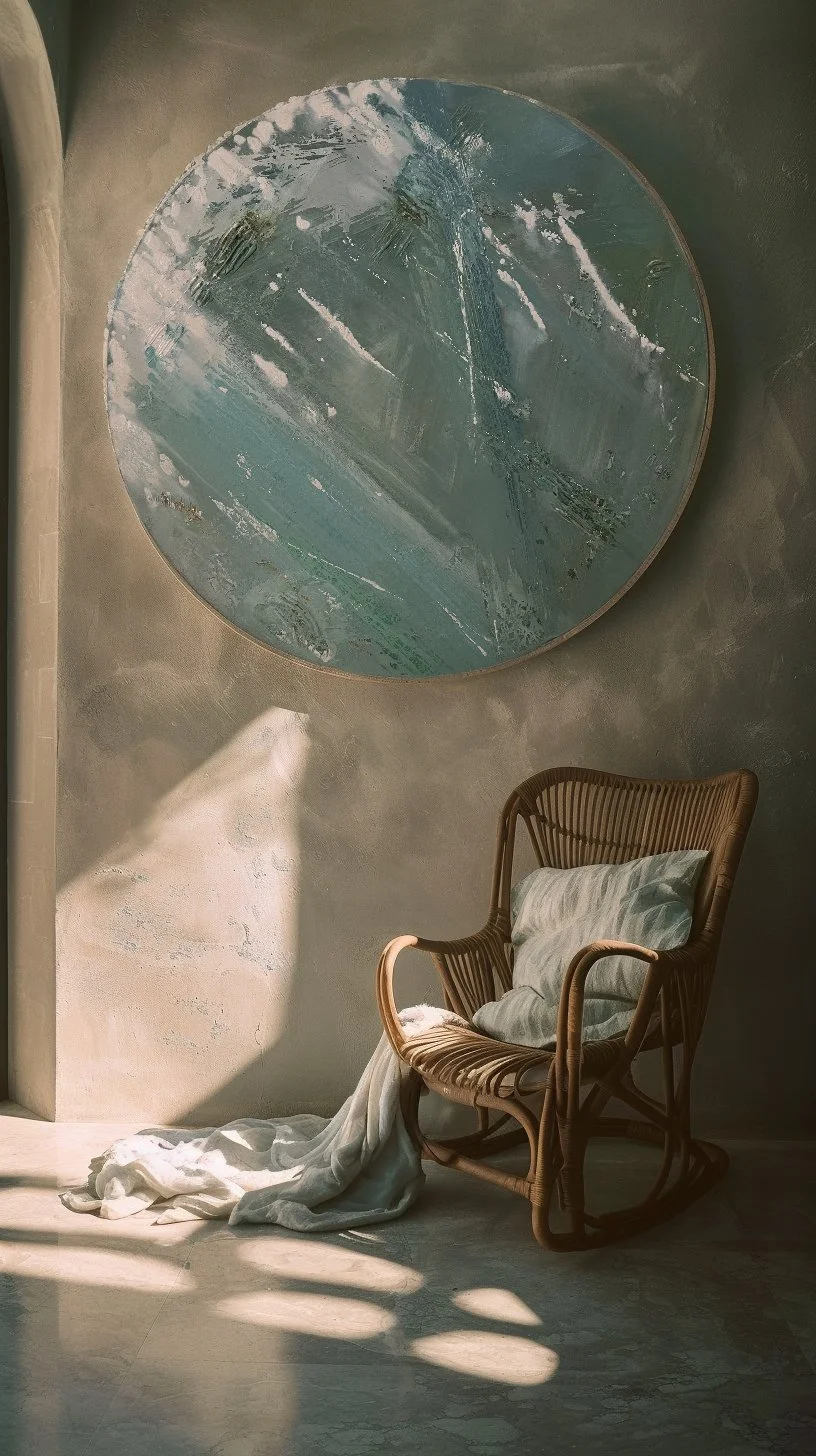 Whispering Tide by Shanly Simpson, shown in an interior setting.