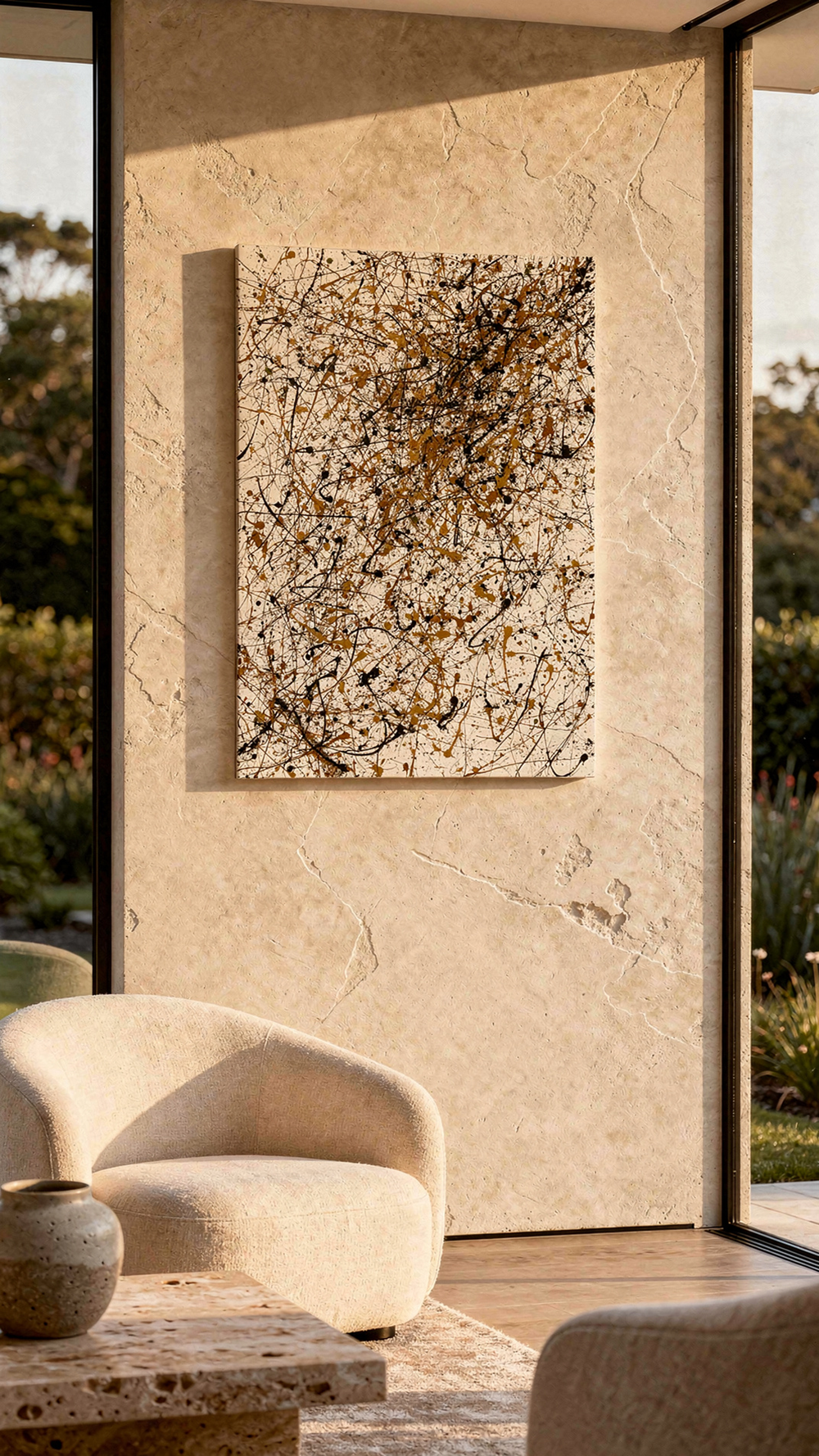 Crossing Signals by Shanly Simpson, shown in an interior setting.