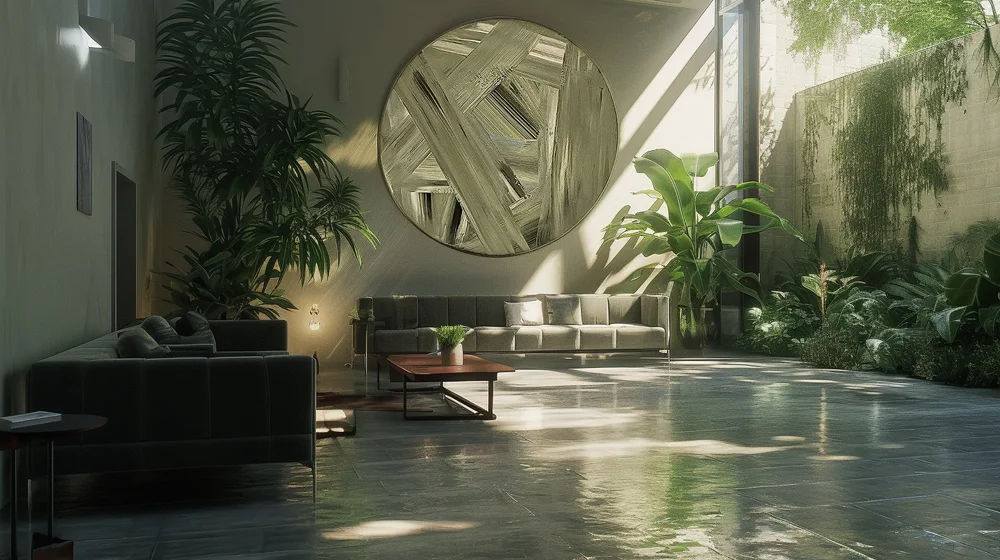 Verdant Zephyr by Shanly Simpson, shown in an interior setting.