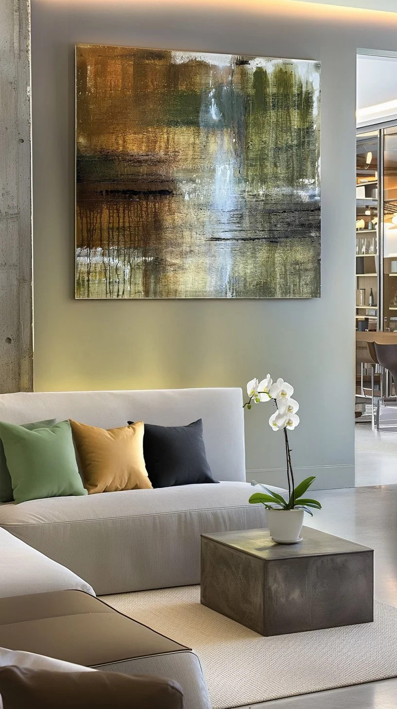 Echoes of Gold by Shanly Simpson, shown in an interior setting.