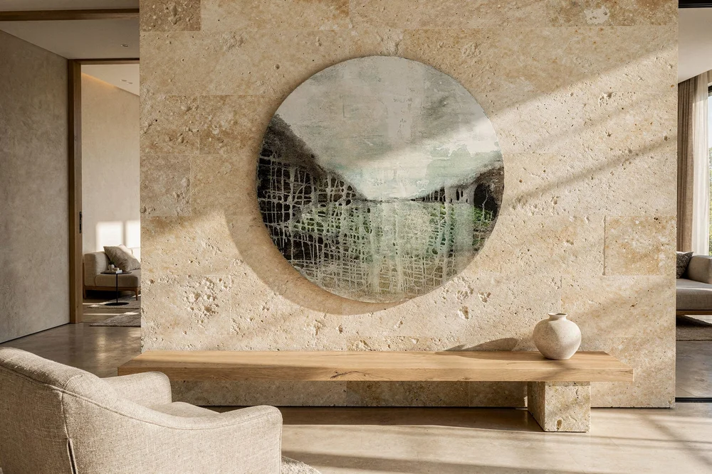 Green Aperture by Shanly Simpson, shown in an interior setting.