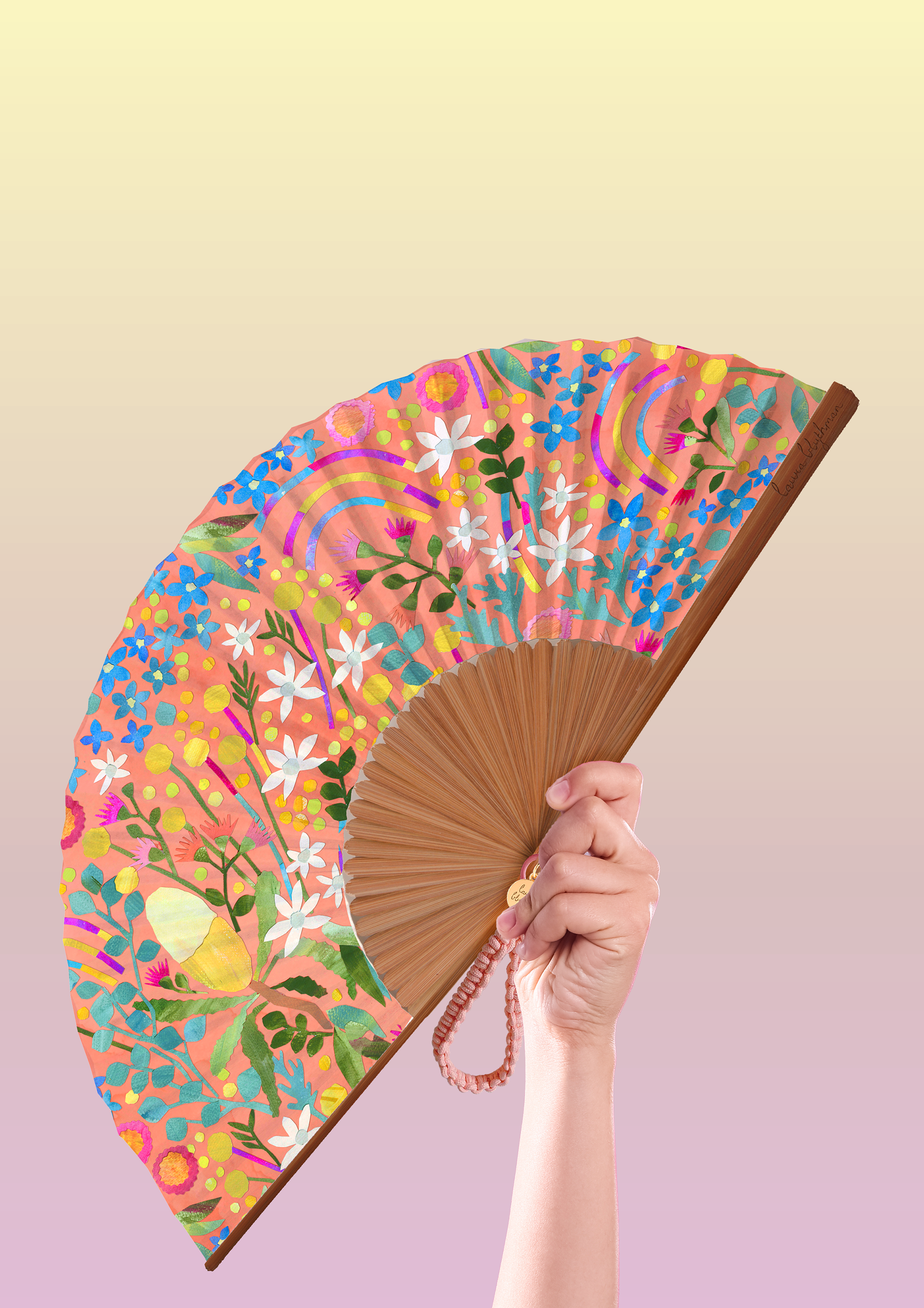 PRE-ORDER // LUXURY FAN by LAURA BLYTHMAN - " AUSTRALIAN BOTANICAL"
