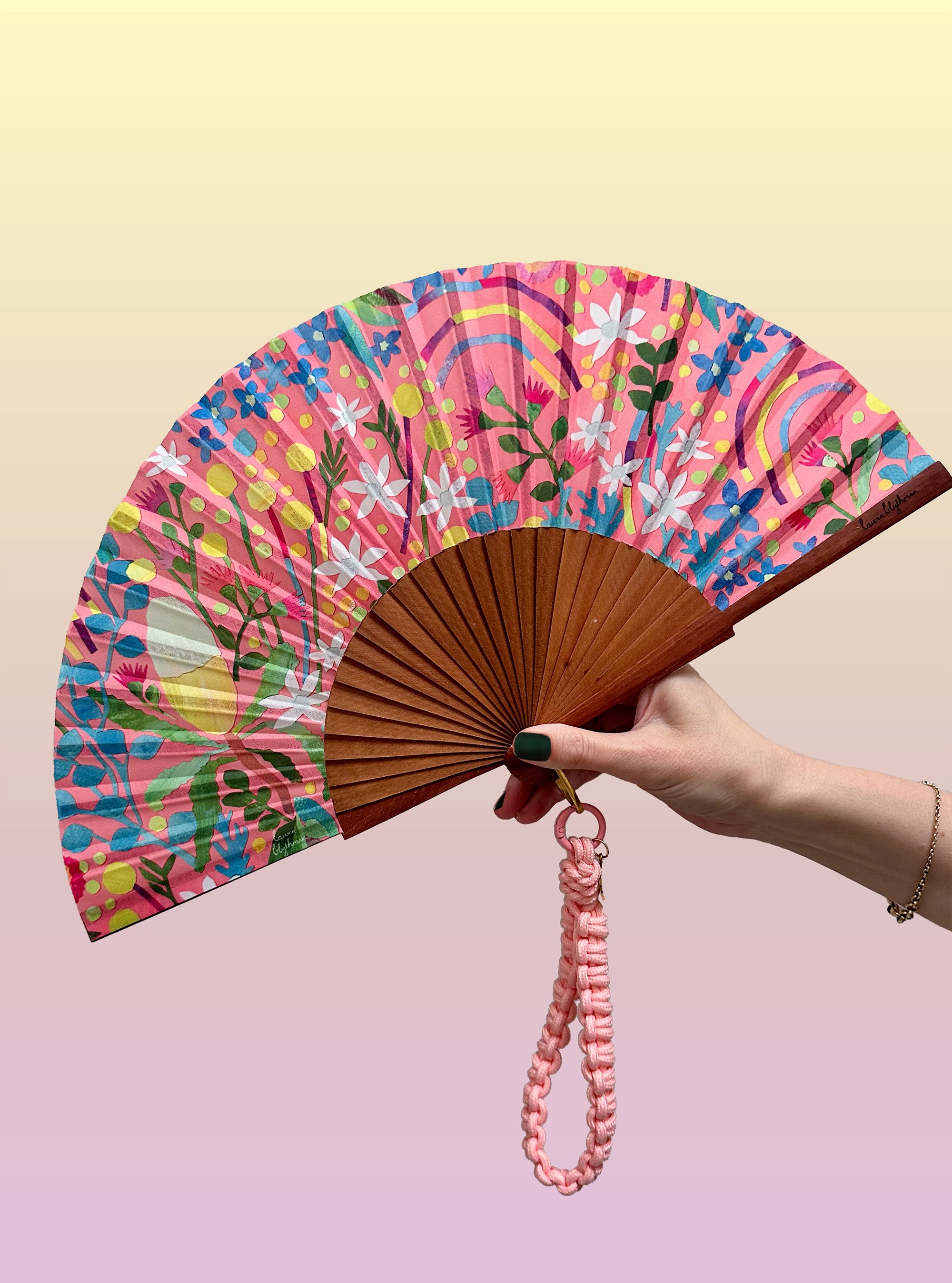 LUXURY FAN by LAURA BLYTHMAN - " AUSTRALIAN BOTANICAL"
