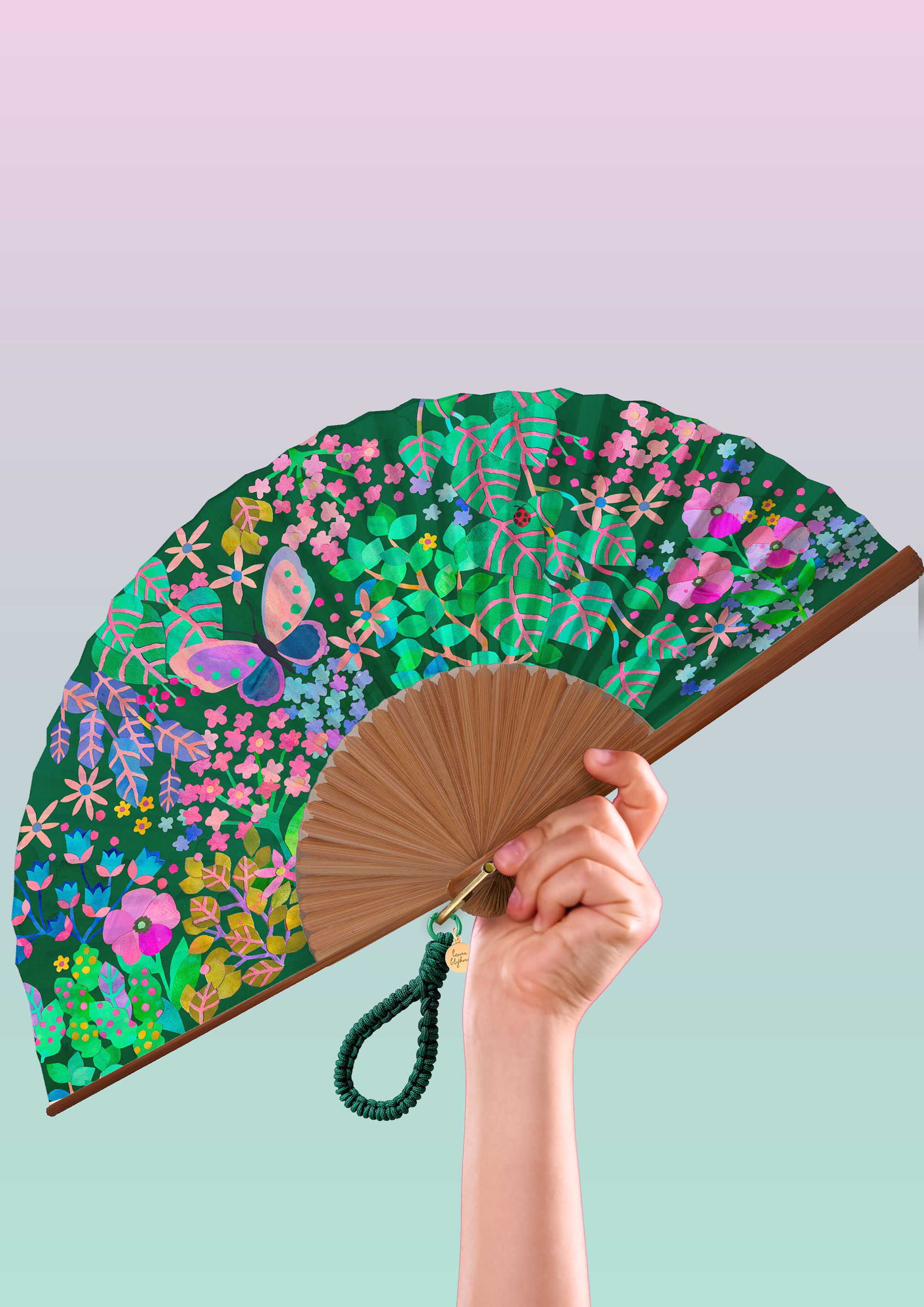 PRE-ORDER // LUXURY FAN by LAURA BLYTHMAN - " IMAGINARY BOTANICAL"