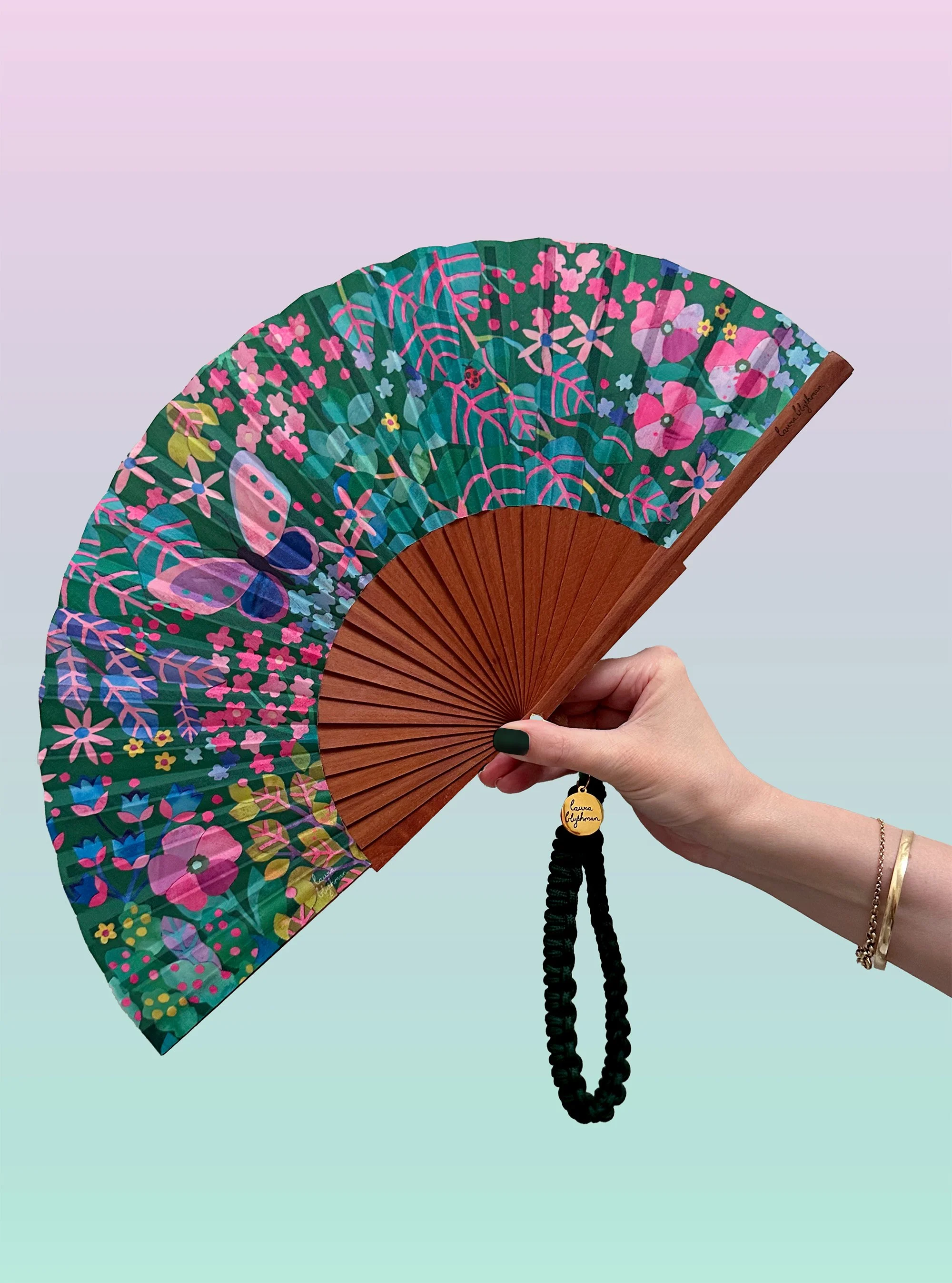 LUXURY FAN by LAURA BLYTHMAN - " IMAGINARY BOTANICAL"