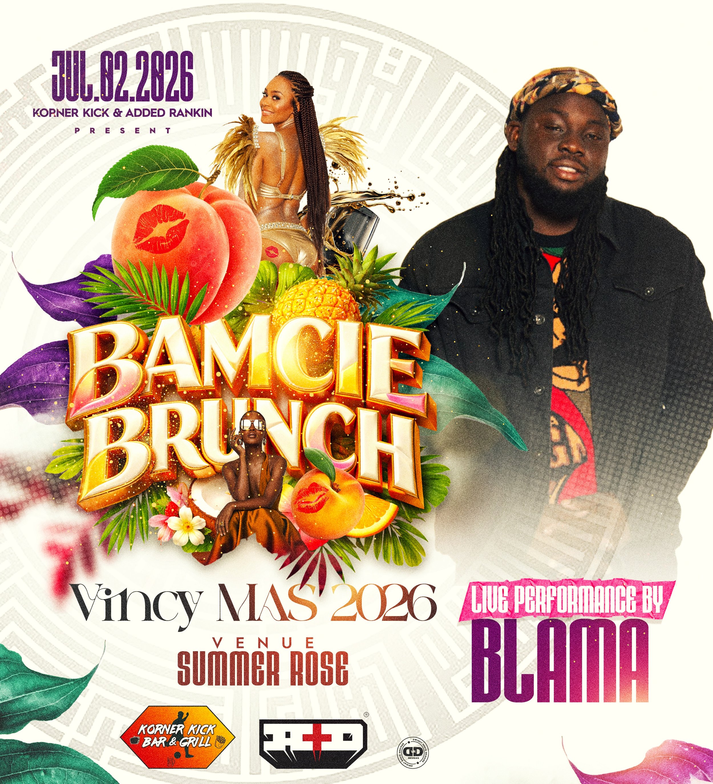 Ladies are you ready to give best back shirt wine!! Get ready to shake them bamcies. Welcome BLAMA to the Bamcie Brunch cast..

The most sexy and classy brunch for Vincy Mas 2026 🍑BAMCIE BRUNCH 🍑 will be an experience you just can&rsquo;t miss!!

P