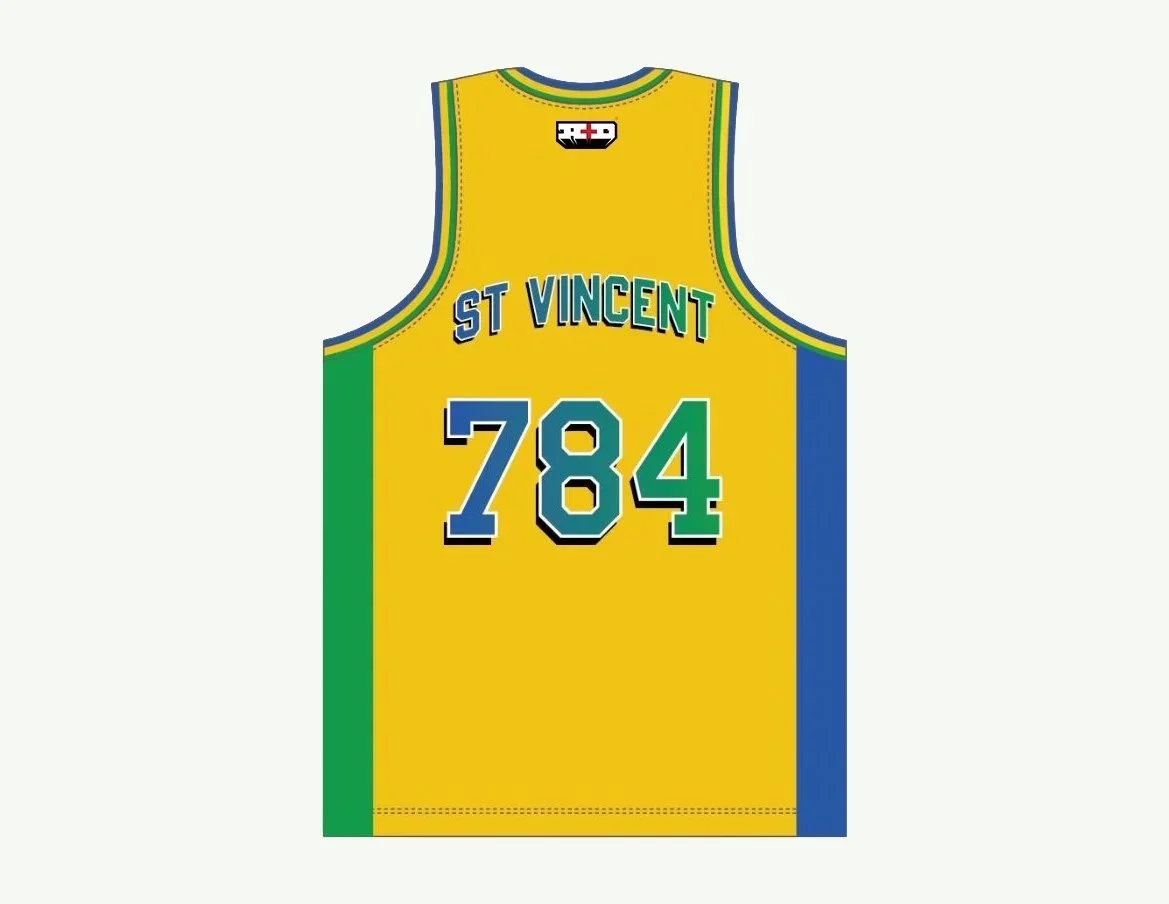 Yellow St. Vincent and the Grenadines Baseball Jersey