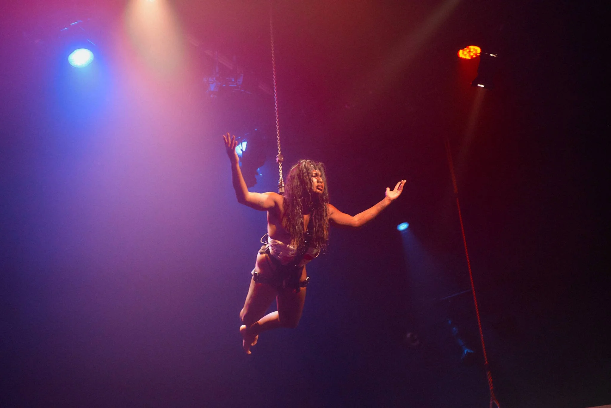 Keioui Keijaun Thomas, Come Hell or High Femmes, 2024 performance at Performance Space New York. Photo by Guario Rodriguez Jr.