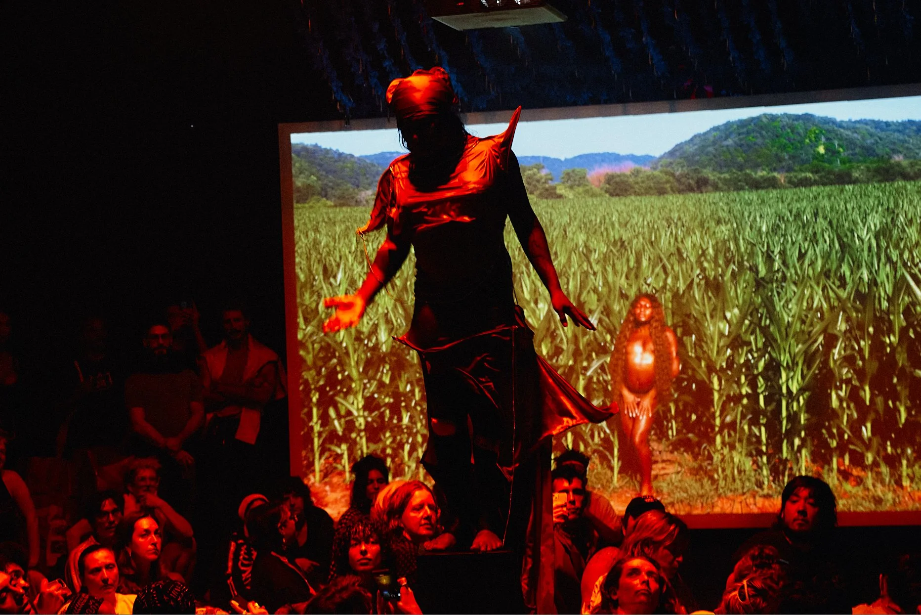 Keioui Keijaun Thomas, Come Hell or High Femmes, 2024 performance at Performance Space New York. Photo by Guario Rodriguez Jr.