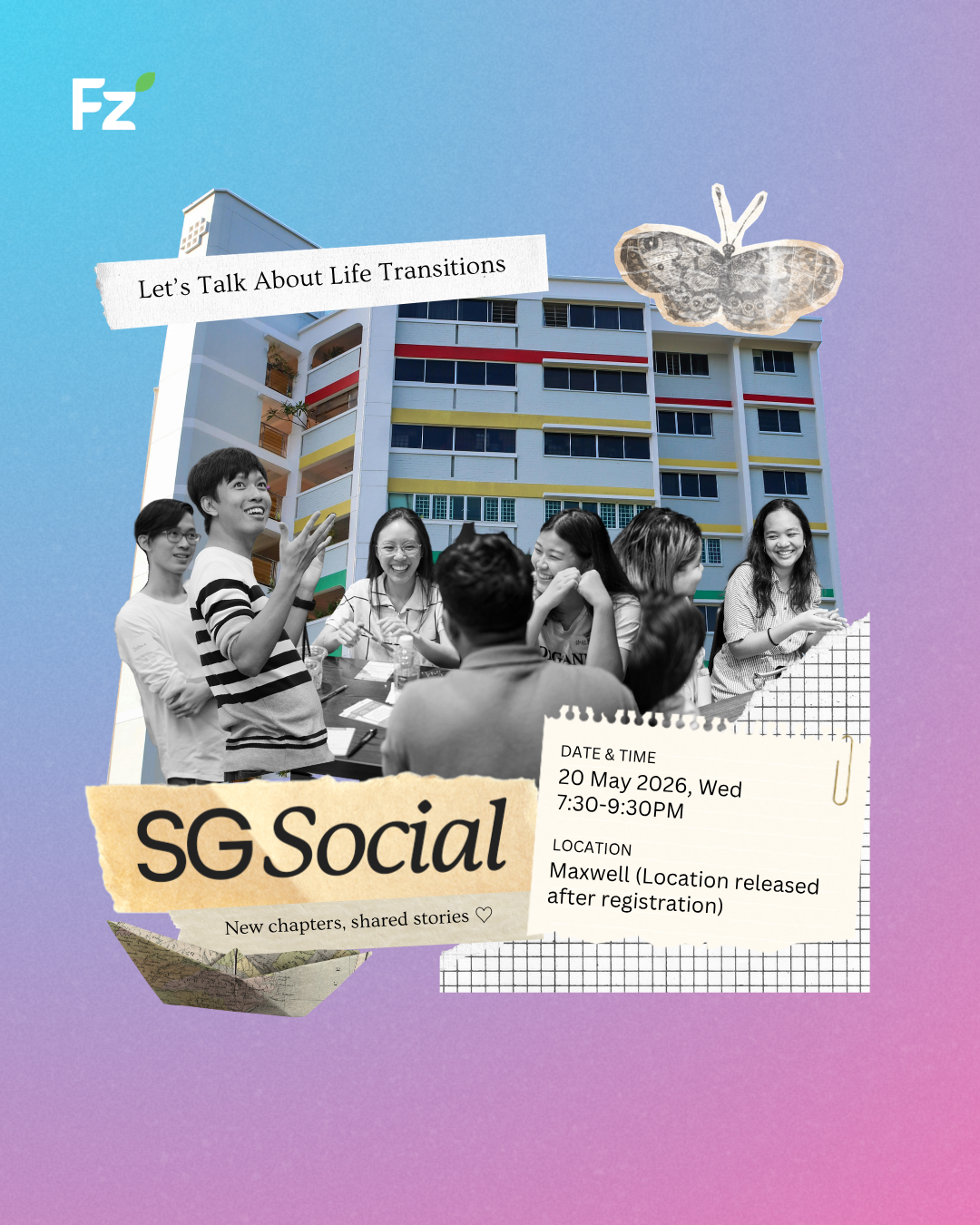 An Infographic of a past event - SG Social: Let's Talk About Life Transitions