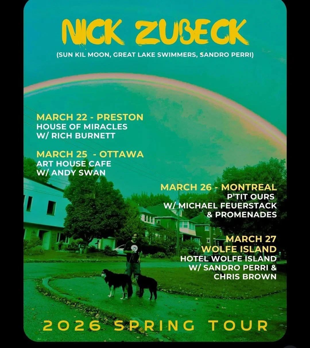 Nick Zubeck 2026 Spring Tour