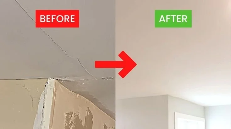 Plasterboard Ridge Defect Steps to Fix Cracks in Plasterboard Ceiling — HomeRun Blog